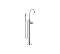 Dornbracht VAIA Mitigeur monocommandé pour bain, tube de trop-plein pour montage indépendant avec garniture de douche flexible, saillie 281mm, 25863809-08, Couleur: platine