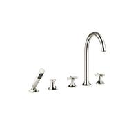 Dornbracht Vaia mitigeur de bain 5 trous 27522809-08 pour montage sur bord de baignoire, avec inverseur, platine