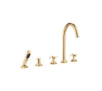 Dornbracht Vaia mitigeur de bain 5 trous 27522809-28 pour montage sur bord de baignoire, avec inverseur, laiton brossé