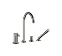 Dornbracht Vaia mélangeur de bain à quatre trous 27632809-99 Dark Platinum matt, pour installation sur le bord de la baignoire / le bord du carrelage