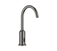 Dornbracht VAIA robinetterie de lavabo, fonction ouverture et fermeture électrique, sans vidage, alimentation par pile/réseau, 44521809-99, Couleur: foncé Platine mat