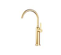 Dornbracht Vaia mitigeur monocommande 33534809-28 pour lavabo, avec base surélevée, sans garniture de vidange , laiton brossé
