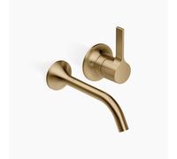 Dornbracht VAIA Mitigeur monocommandé mural pour lavabo sans vidage, saillie 190mm, 36860809-39, Couleur: Dark Brass brossé