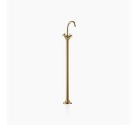 Dornbracht VAIA Mitigeur monocommandé pour lavabo avec tube de trop-plein sans vidage, poignées croisillons, saillie 202mm, 22585809-39, Couleur: Dark Brass brossé