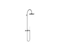 Dornbracht Vaia set de douche 26632809-99 avec mitigeur de douche à deux mains, saillie de douche sur pied 450 mm, platine foncé mat