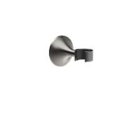 support de douche mural Dornbracht Vaia 28050809-99 Dark Platinum mat, avec rose Ø 60mm