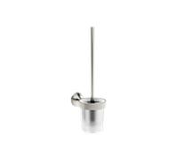 Dornbracht Ensemble brosse de toilette Vaia modèle mural 83900809-06 verre en cristal mat platine
