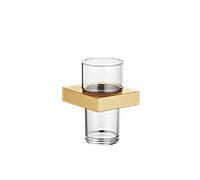 Dornbracht verre Mem 83400780-28 Modèle mural, verre cristal, saillie 85 mm, laiton brossé