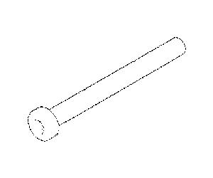 Dornbracht Zyl vis M4x45 DIN6912 A2 09303008690 PIÈCES DE RECHANGE 093030086 M4 x 45 mm