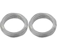 Dorner Helmer Càble galvanisé diamétre 4 mm,Longueur 20m, 6X7 FE, 185KG (Lot de 2)