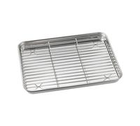 Dorre Bac gastro Gili Acier inoxydable avec grille. 31.5x24.5 cm