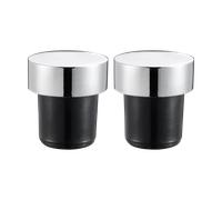 Dorre Bouchons à vin Valli.Lot de 2. 3 cm Chrome