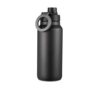 Dorre Bouteille d’eau Flory double paroi aimant pour portable 0.9 L Noir-gris