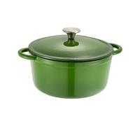 Dorre Cocotte ronde en fonte Gretl avec bouton en acier inoxydable 4 L Vert