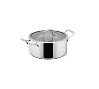 Dorre Cocotte Trivence Acier inoxydable. couvercle en verre. 5 L