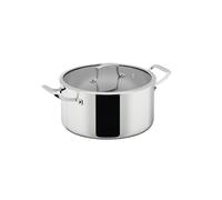 Dorre Cocotte Trivence Acier inoxydable. couvercle en verre. 7 L