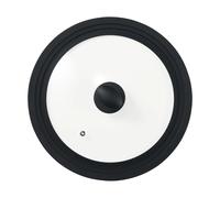 Dorre Couvercle universel Una en silicone noir. forme ronde Verre