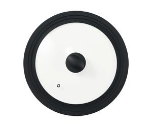 Dorre Couvercle universel Una en silicone noir. forme ronde Verre