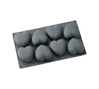 Dorre Moule à gâteau Beck Gris. cœur. silicone. 8 pcs