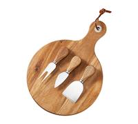 Dorre Plateau à fromage acacia Oline 4 Pièces Ø23 cm