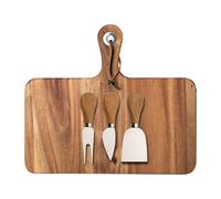 Dorre Plateau à fromage acacia Oline 4 Pièces 26x29 cm