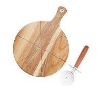 Dorre Set à pizza Sade Planche à découper et roulette à pizza Ø32 cm Acacia