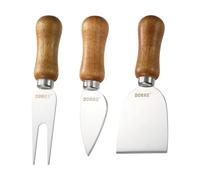 Dorre Set de couteaux à fromage Olva Bois d’acacia. acier inoxydable. 3 pièces. 13 cm