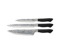 Dorre Set de couteaux en acier inoxydable Akira 3 couteaux Noir