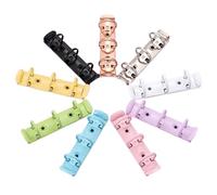 Dos de reliure à feuilles mobiles, Anneaux spirales métalliques détachables multicolores, 16 pièces, Clip de reliure A8 for journal intime