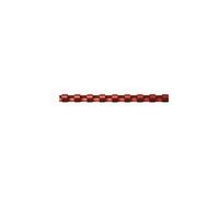Dos Plastique 22mm Rouge 50 Pièces