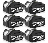 Dosctt 6 pièces 10000mAh Remplacement pour Makita 18V Batterie 10.0Ah BL1850B BL1860B BL1850 BL1860 BL1840B BL1830B BL1840 BL1830 avec indicateur LED