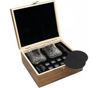 Doses cadeaux avec verres à whisky - Set de dégustation de scotch - Crayons à whisky et set de sous-verres - Set cadeau alcool - Verres à spiritueux - Boîte cadeau whisky - Un cadeau idéal