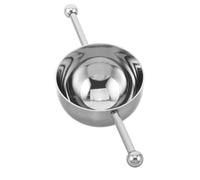 Doseur à Cocktail Inox 15ml à Double Boule pour Barman et Maison | Acier Inoxydable Poli, Poignée Ronde, Mesure Précise, Shakers, la Cuisine et Service à Table