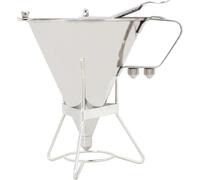 Doseur à pâte Combisteel 1,6 litre - avec bouton de distribution, comprenant 3 embouts, acier inoxydable