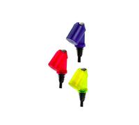 Doseur "Bottle Master 3000" rouge, jaune, bleu pour bouteilles de 0,5 - 1,5 litres, bec verseur, 2 cl rouge