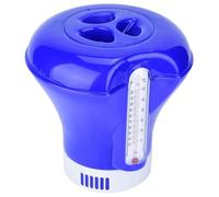 Doseur de chlore à flotteur doseur, évent et capuchon réglables, distributeur de produits chimiques pour piscine et spa pour intérieur avec thermomètre