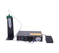 Doseur de colle 0,01 ml, distributeur manuel et semi-automatique | Distributeur de colle de précision avec aspiration sous vide, interrupteur à pied, 2 cartouches de 30 cc et 6 aiguilles