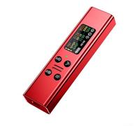 Dosimètre personnel testeur de rayonnement avec tube de compteur pour une détection précise bêta gamma et X Détecteur nu ire portable avec batterie rechargeable (rouge)