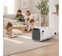 dosiwlatever Climatiseur de Voiture et Tente Camping 4100-5100 BTU Portable, 8-10m², Faible consommation 240W/400W, Refroidissement Stable, idéal Voyage, Route, Camping été White-V1pro220V