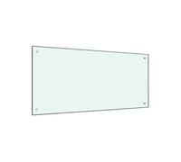 Dosseret de cuisine Blanc 100x50 cm Verre trempé 249461