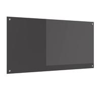 vidaXL Dosseret de cuisine en verre trempé 120×60×0,6 cm Gris foncé – Résistant jusqu'à 240°C