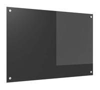 vidaXL Dos de cuisine gris foncé 90 x 60 cm Verre trempé