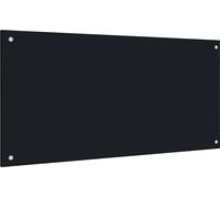 Dosseret de cuisine Noir 100x50 cm Verre trempé