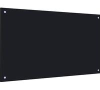 Dosseret de cuisine Noir 100x60 cm Verre trempé