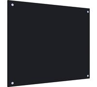 Dosseret de cuisine Noir 70x60 cm Verre trempé