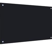 Dosseret de cuisine Noir 80x50 cm Verre trempé