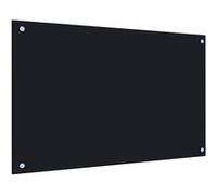 Dosseret de cuisine Noir 80x50 cm Verre trempé Noir G
