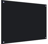 Dosseret de cuisine Noir 80x60 cm Verre trempé
