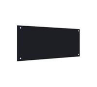 vidaXL Dosseret de cuisine en verre trempé Noir 90 x 40 cm