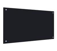 Dosseret de cuisine Noir 90x50 cm Verre trempé Noir G